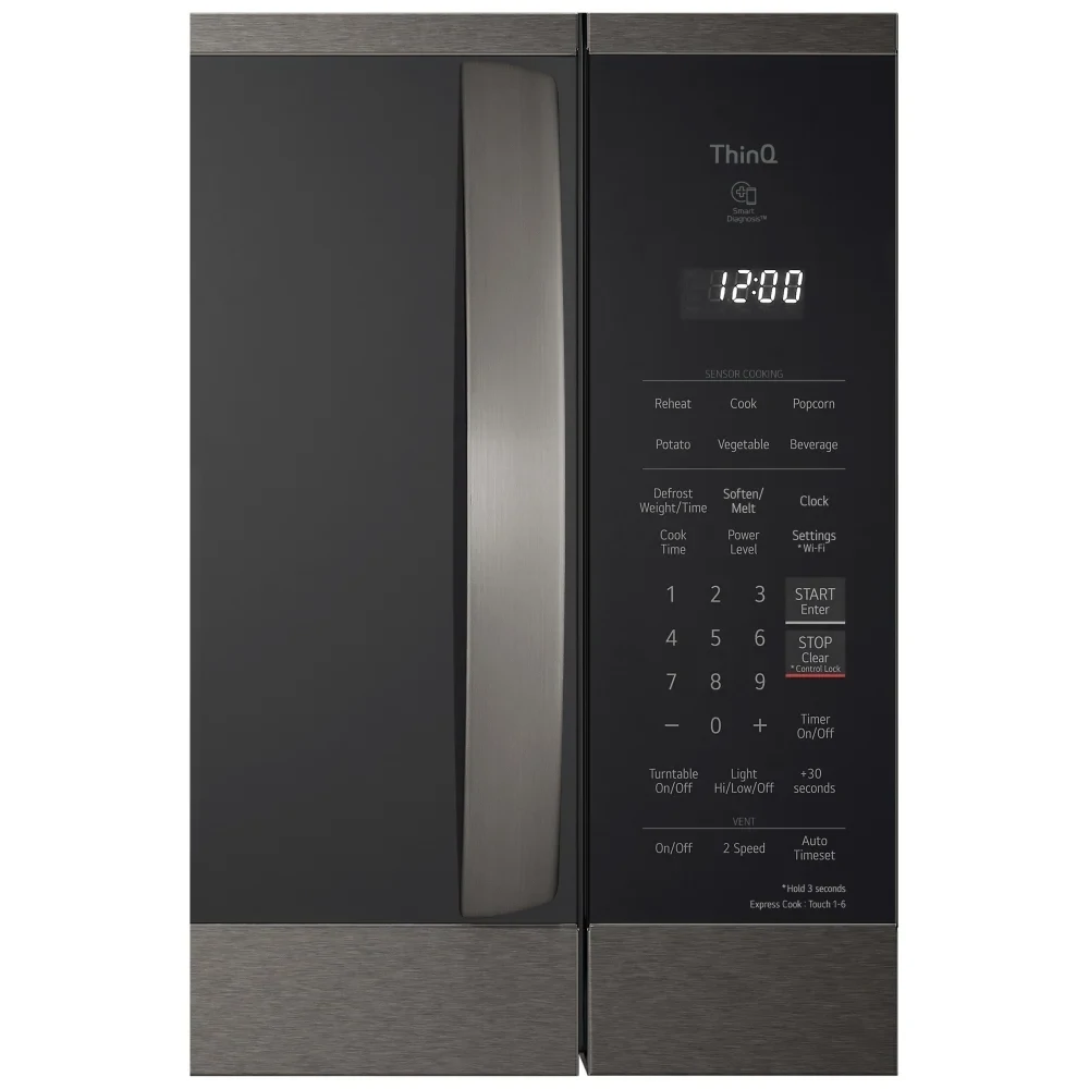 Micro-ondes LG avec hotte intégrée acier inoxydable noir 30 pouces – MVEM1825D – Image 3