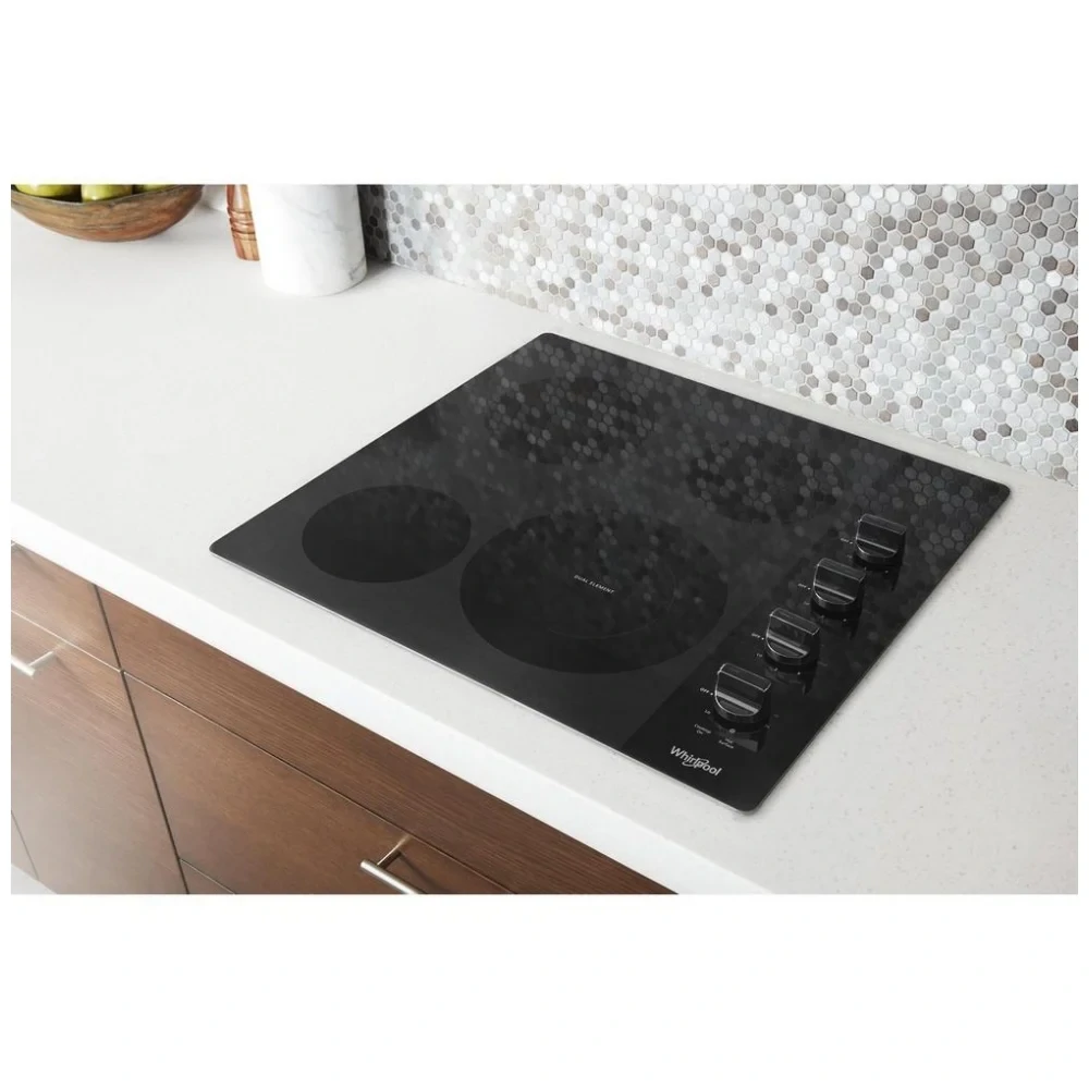Plaque de cuisson électrique Whirlpool noir 24 pouces – WCE55US4HB – Image 4